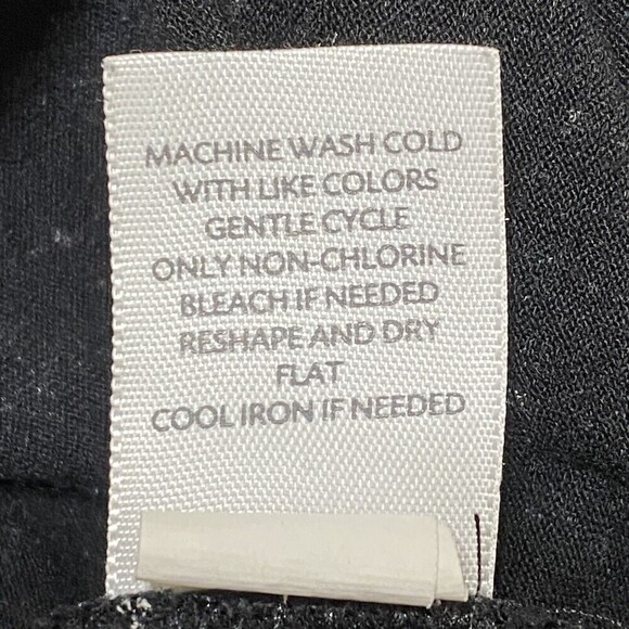 J Jill Wearever Black White Check Tunic Top XS Mod Retro Minimalist Long Sleeve - Picture 6 of 7